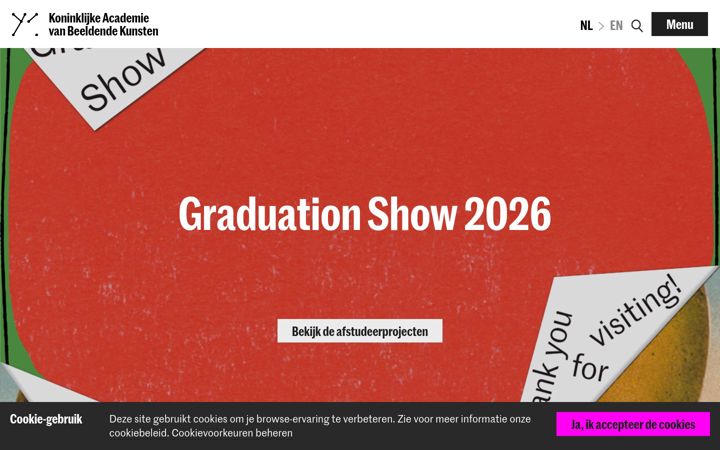 Screenshot of kabk.nl
