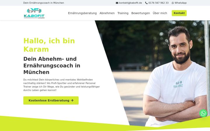 Screenshot von kabo-fit.de