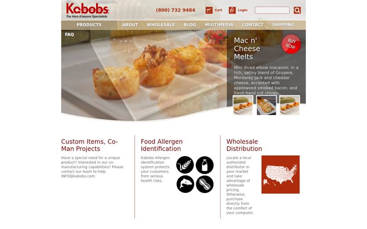 Screenshot of kabobs.com