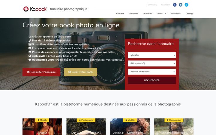 Screenshot of kabook.fr