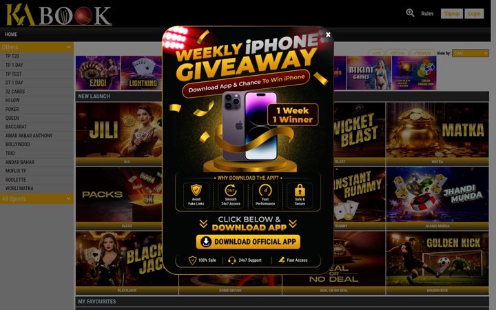 Screenshot of kabook777.com