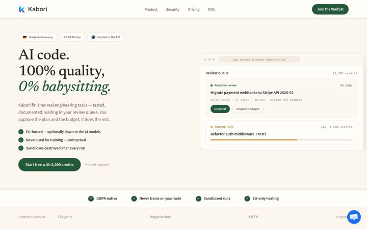 Screenshot of kabori.de