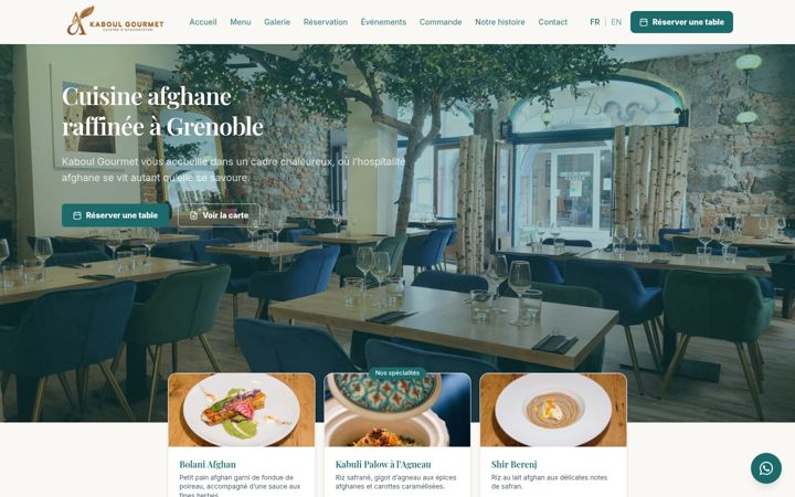 Screenshot of kaboulgourmet.com