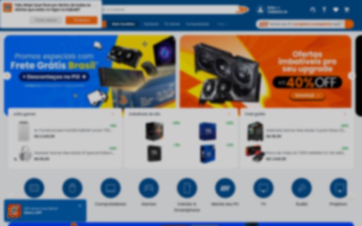 Screenshot ta' kabum.com.br
