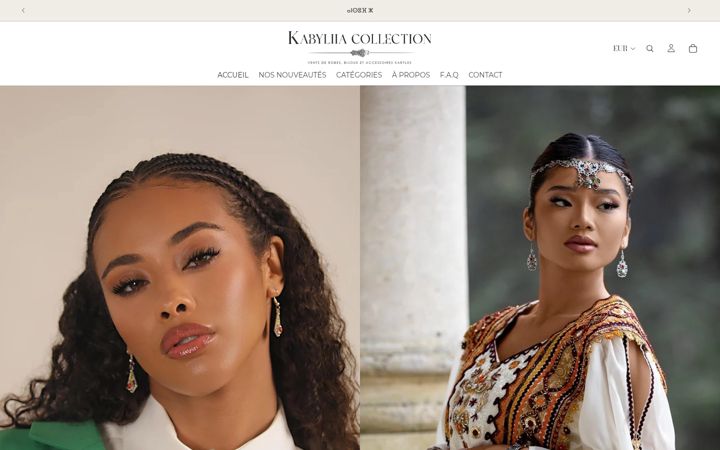 Screenshot of kabyliiacollection.fr