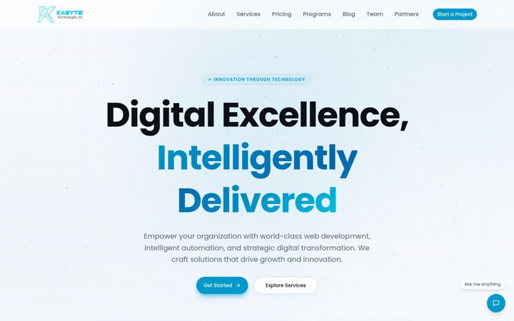 Screenshot of kabytetech.com
