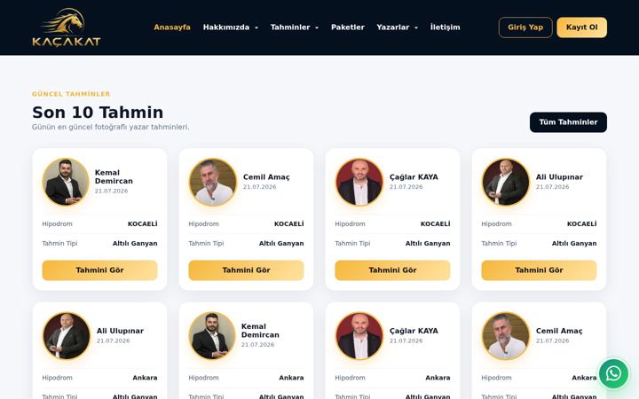Screenshot of kacakat.com.tr