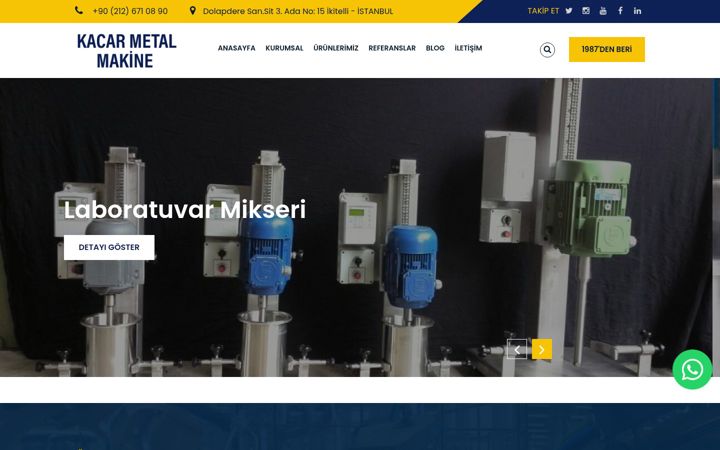 Screenshot of kacarmetal.com