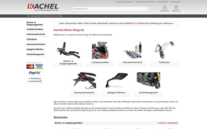 Screenshot of kachel-moto-shop.de