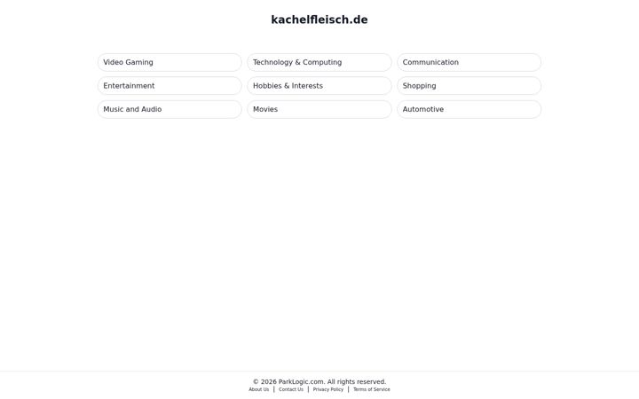 Screenshot of kachelfleisch.de