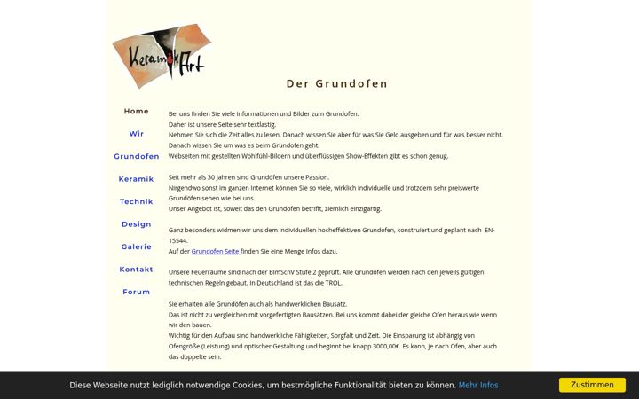 Screenshot of kachelofen-profis.de