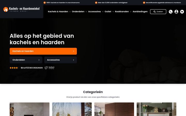 Screenshot of kachelsenhaardenwinkel.nl