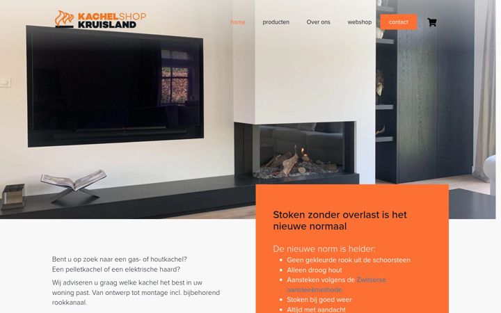 Screenshot of kachelshopkruisland.nl