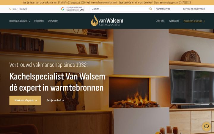 Screenshot of kachelspecialist.nl