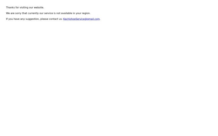 Screenshot of kachishop.com