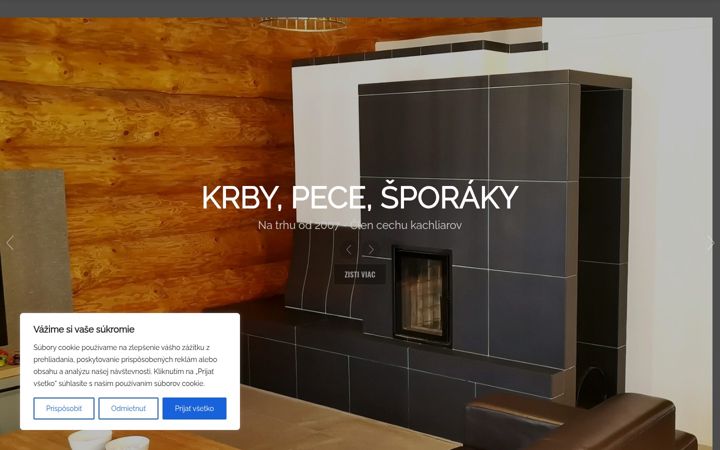 Screenshot of kachliarboris.sk
