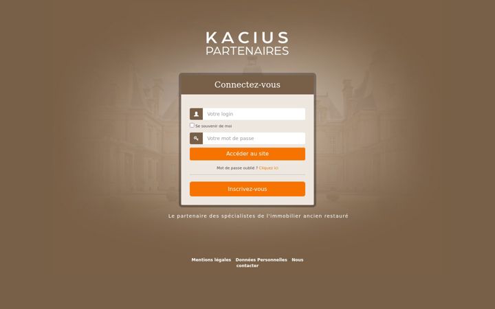 Screenshot of kacius-partenaires.fr