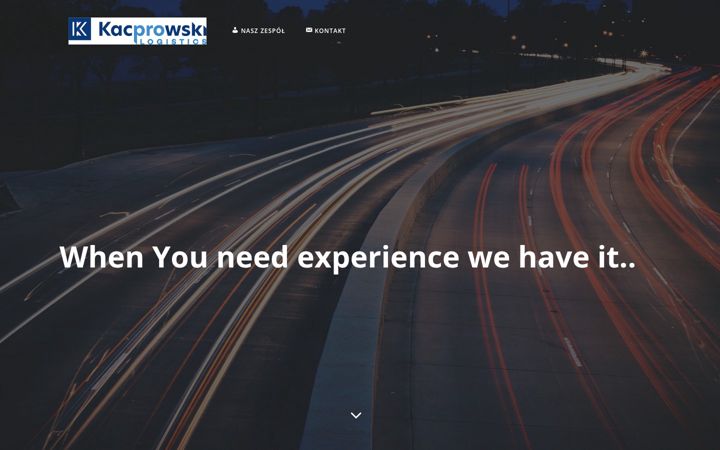Screenshot of kacprowskilogistics.com.pl