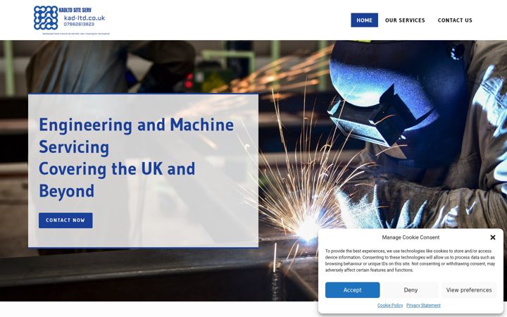 Screenshot of kad-ltd.co.uk