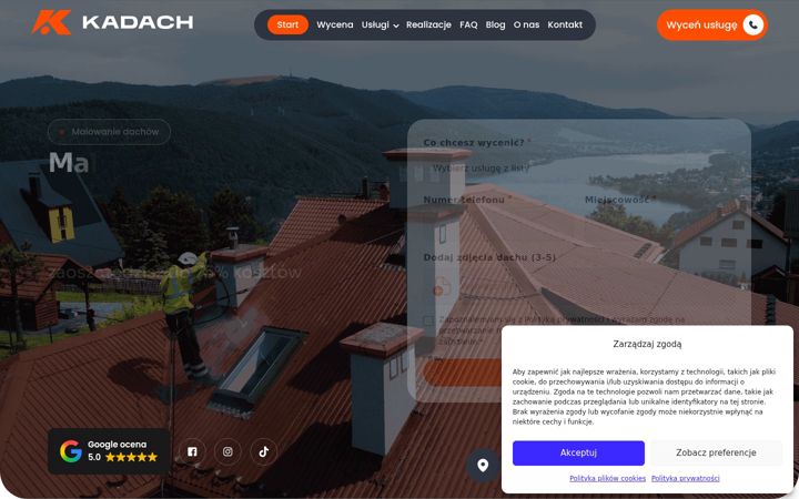 Screenshot of kadach.pl