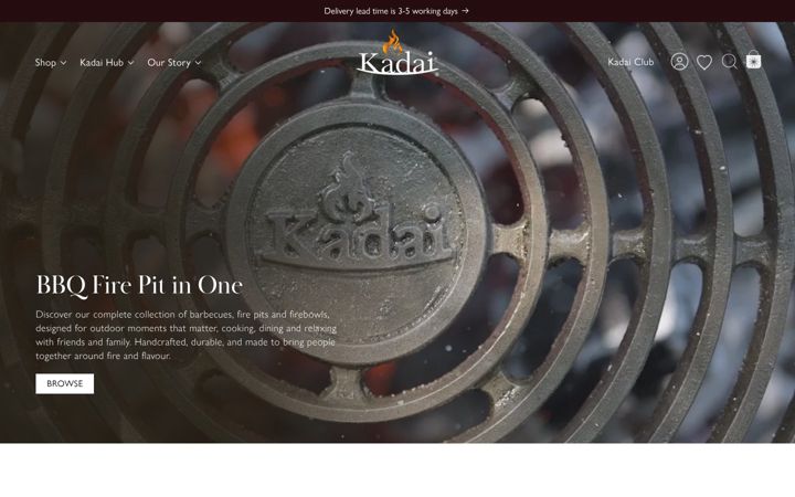 Screenshot of kadai.co.uk