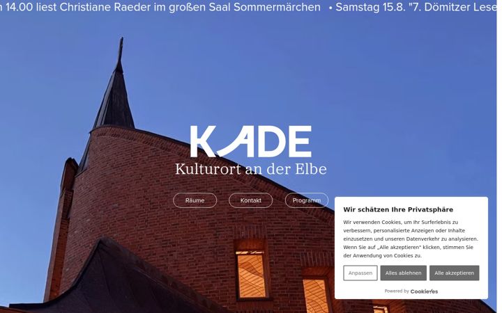 Screenshot of kadedoemitz.de