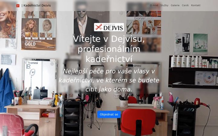 Screenshot of kadernictvidejvis.cz