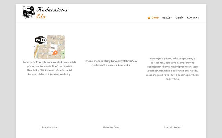 Screenshot of kadernictviela.cz