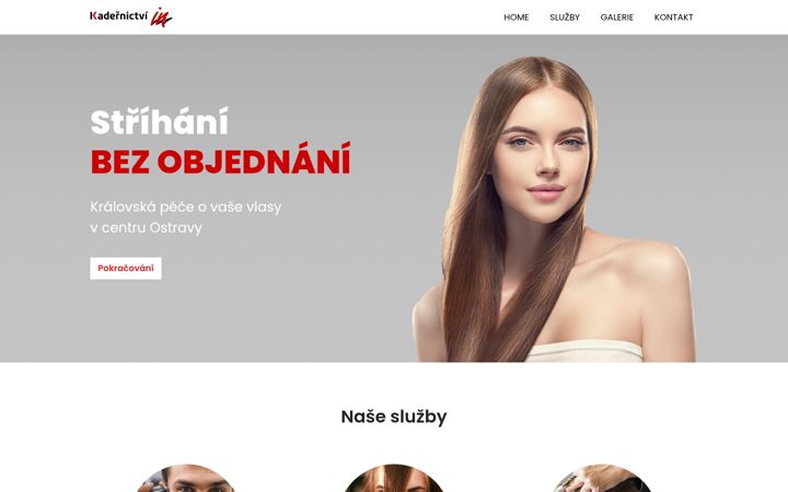Screenshot of kadernictviin.cz