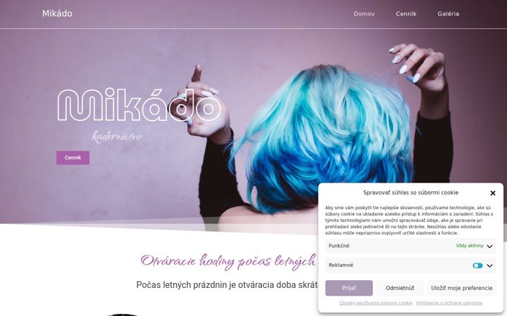 Screenshot of kadernictvo-kosice.sk