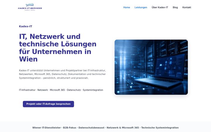 Screenshot of kadex-it.at