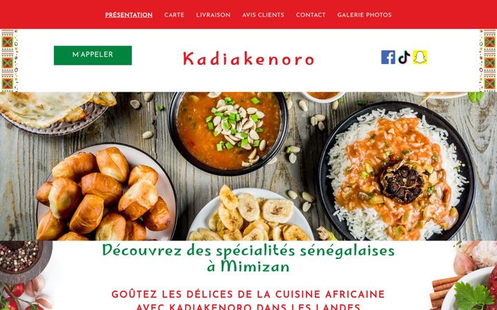 Screenshot of kadiakenoro.fr
