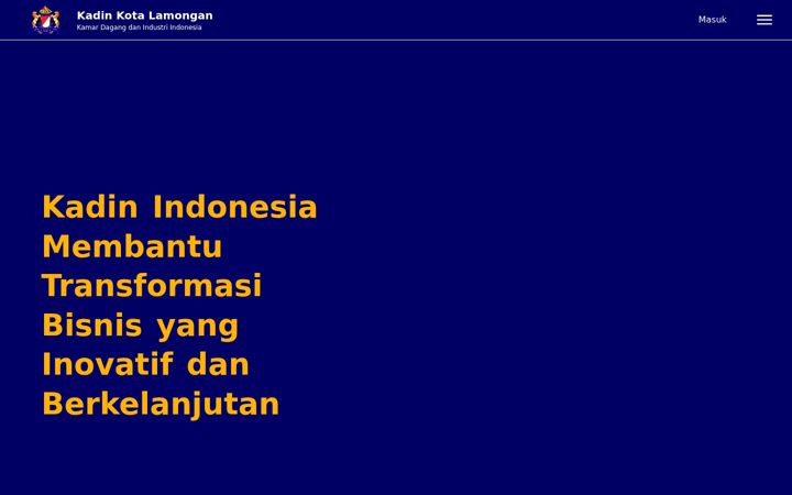 Screenshot of kadinkotalamongan.org