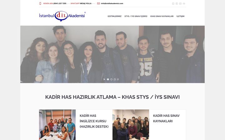 Screenshot of kadirhashazirlik.com
