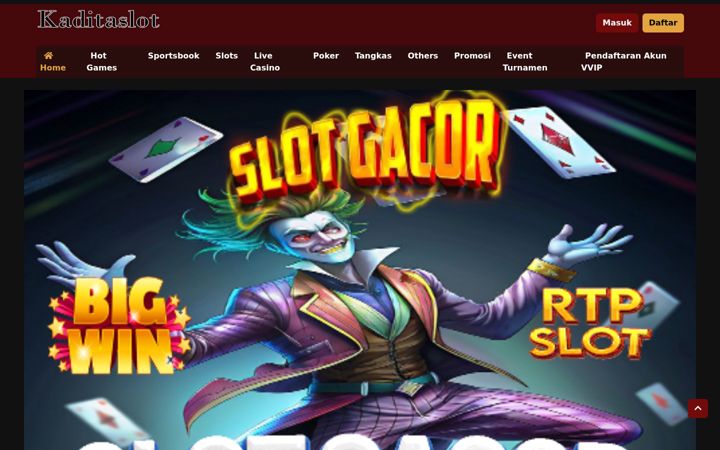 Screenshot of kaditaslot.com