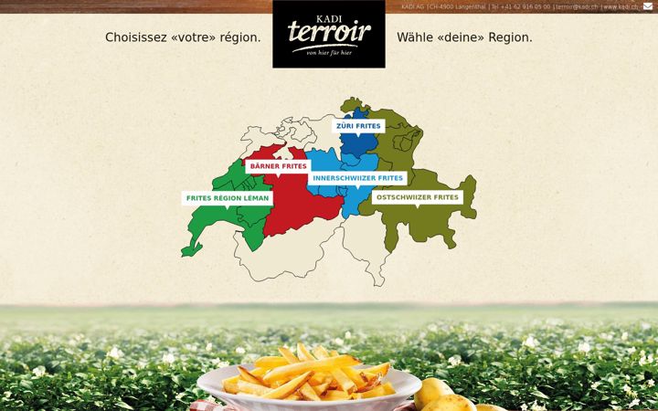 Screenshot of kaditerroir.ch