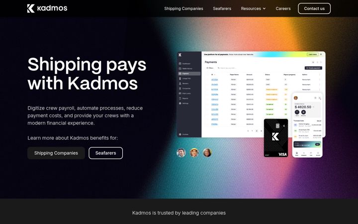 Posnetek zaslona kadmos.io