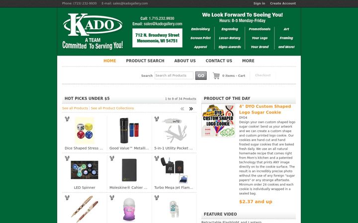 Screenshot of kadogallery.com