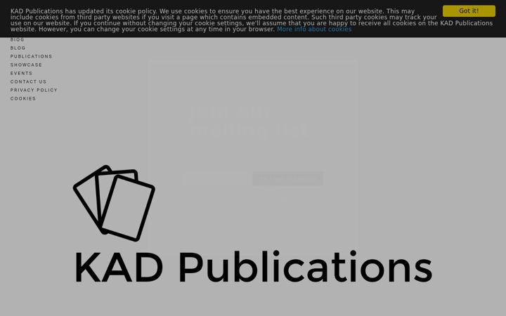 Screenshot of kadpublications.com