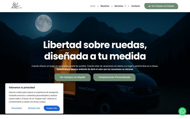Screenshot of kadretcamper.com