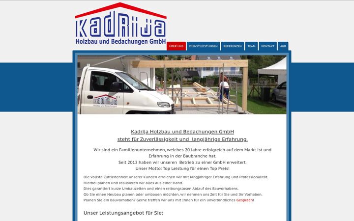 Screenshot of kadrijagmbh.ch