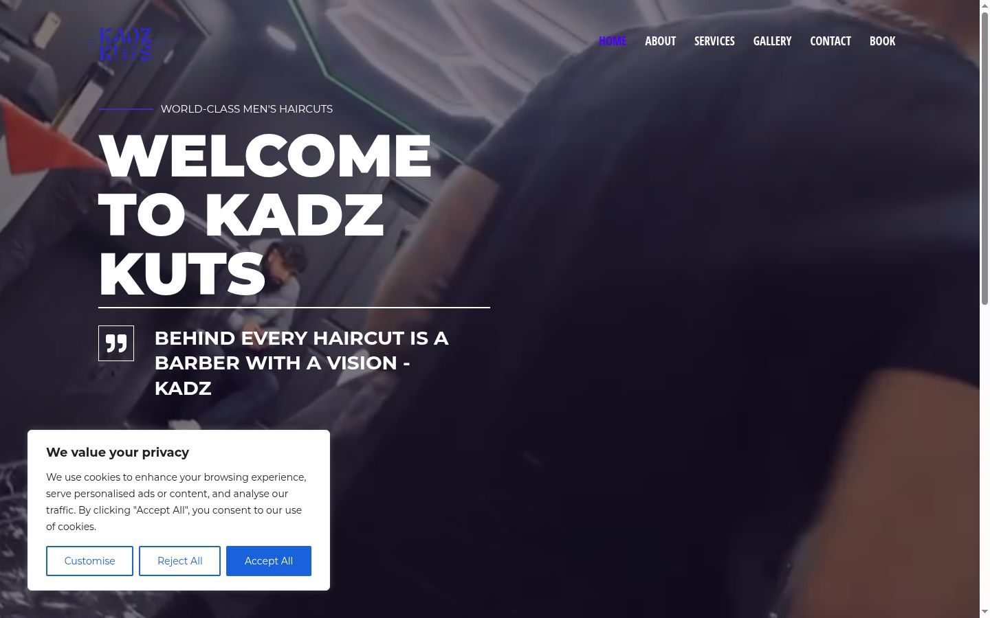 Sutikimo reklamjuostės, rodytos prieš bet kokią sąveiką, ekrano kopija