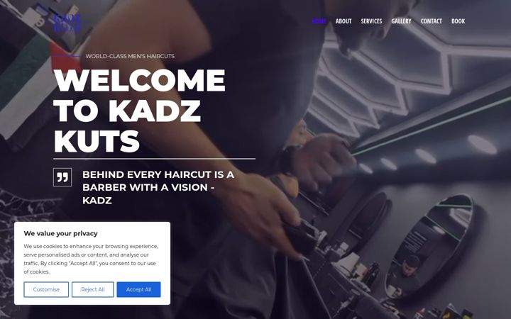 Screenshot of kadz-kuts.co.uk