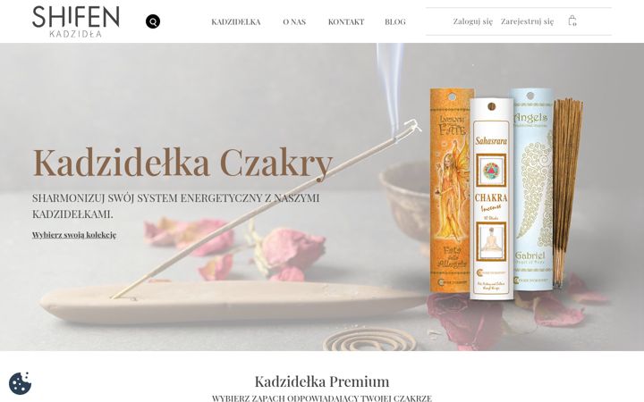 Screenshot of kadzidelka.com.pl