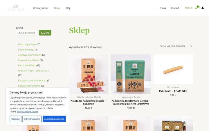 Screenshot of kadzidelkanaturalne.pl