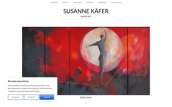 Screenshot of kaefer-art.de