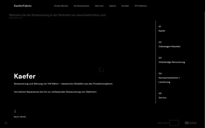 Screenshot of kaeferfabric.com
