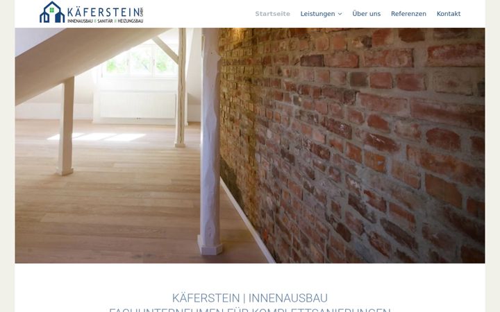Screenshot of kaeferstein-innenausbau.de