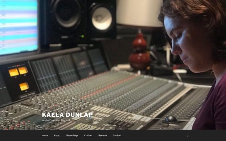 Screenshot of kaeladunlap.com
