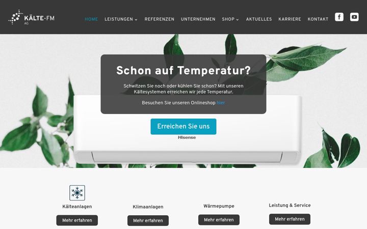 Screenshot of kaelte-fm.com